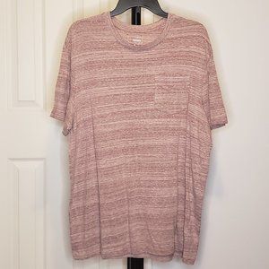 Used Men's Sonoma Soft Red striped pocket tee XL